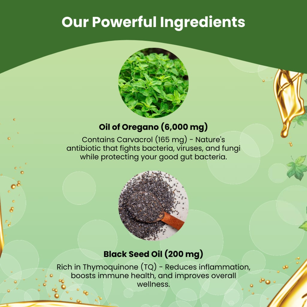 Oil of Oregano with Black Seed Oil